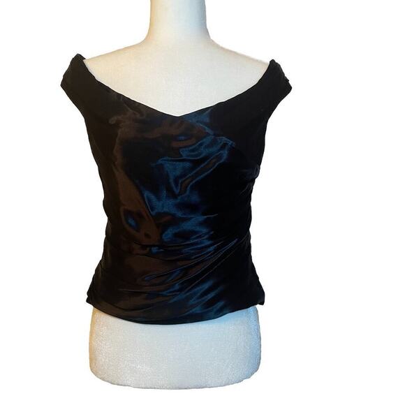 Ralph Lauren Collection Purple Label Off Shoulder Top Corset Blouse Silk Runway - Picture 3 of 16